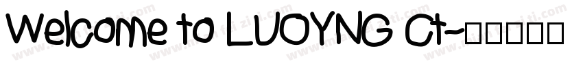 Welcome to LUOYNG Ct字体转换